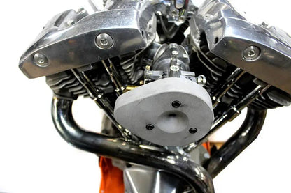 V-Twin Wyatt Gatling Teardrop Carburetor Cover for Harley Davidson FX 1971-1980 by V-Twin