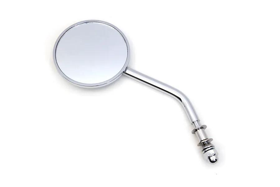 Wyatt Gatling Mini Round Mirror Left Side Only with Chrome Finish - 3 Inch Face by Wyatt Gatling