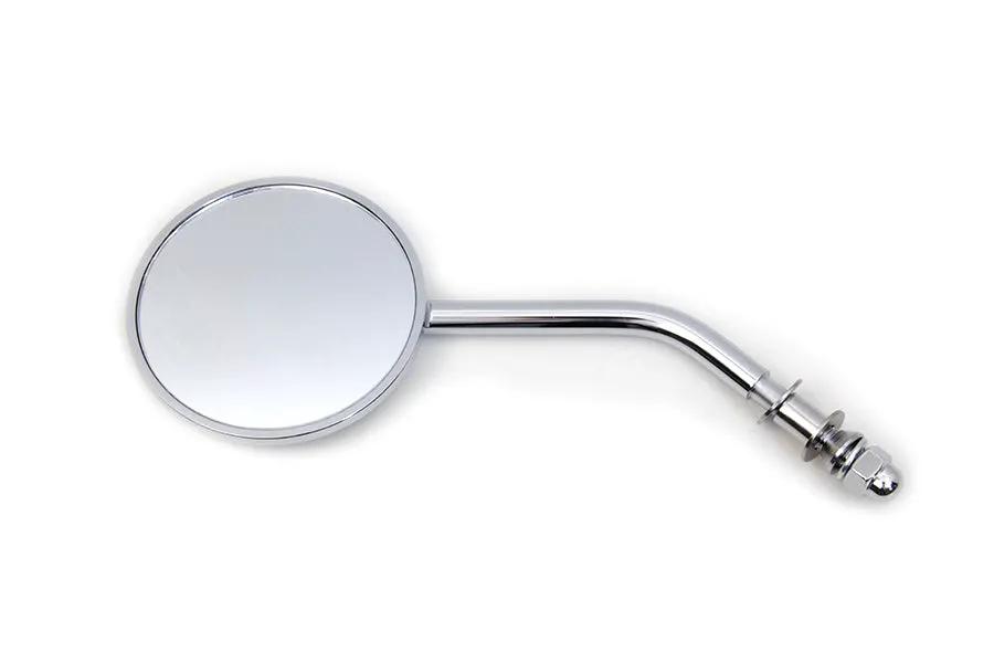 Wyatt Gatling Mini Round Mirror Left Side Only with Chrome Finish - 3 Inch Face by Wyatt Gatling