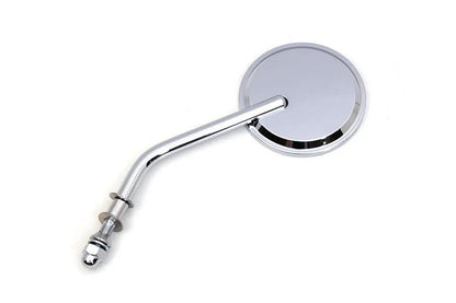 Wyatt Gatling Mini Round Mirror Left Side Only with Chrome Finish - 3 Inch Face by Wyatt Gatling