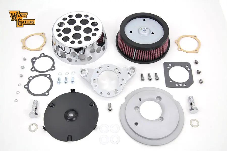 V-Twin Chrome Wyatt Gatling Air Cleaner Assembly for Harley Davidson XL (1991-2000) by V-Twin