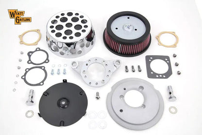V-Twin Chrome Wyatt Gatling Air Cleaner Assembly for Harley Davidson XL (1991-2000) by V-Twin