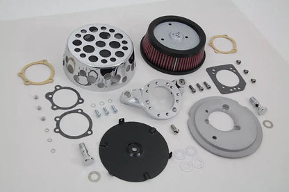 V-Twin Chrome Wyatt Gatling Air Cleaner Assembly for Harley Davidson XL (1991-2000) by V-Twin