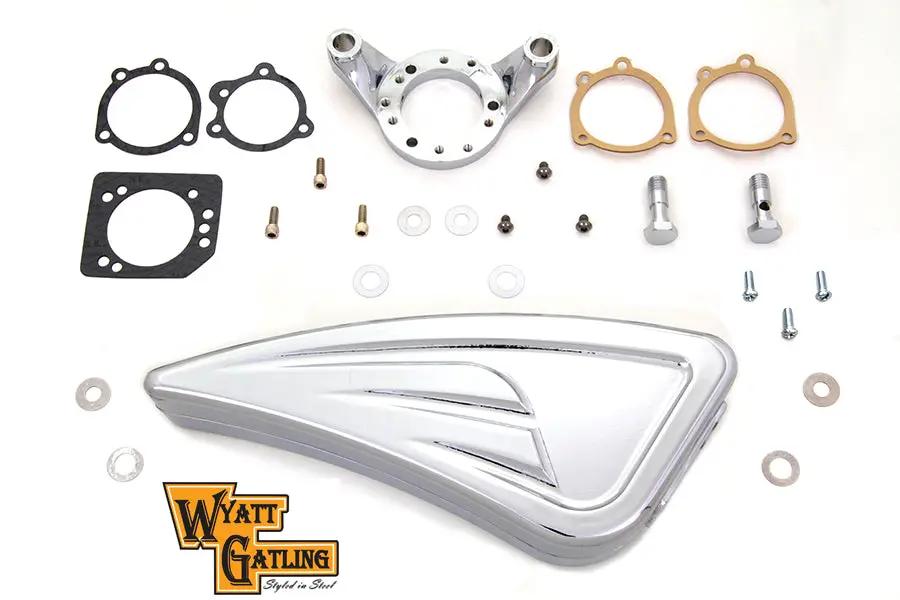 V-Twin Chrome Wyatt Gatling Air Cleaner Assembly for Harley Davidson XL (1991-2000) by V-Twin