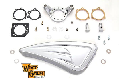 V-Twin Chrome Wyatt Gatling Air Cleaner Assembly for Harley Davidson XL (1991-2000) by V-Twin