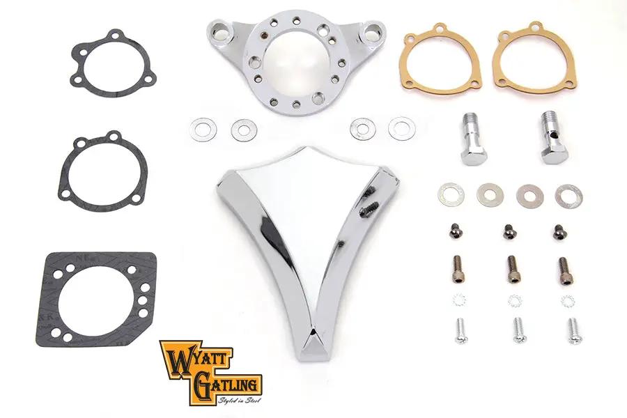 V-Twin Chrome Wyatt Gatling Air Cleaner Assembly for Harley Davidson XL Models by V-Twin