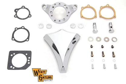 V-Twin Chrome Wyatt Gatling Air Cleaner Assembly for Harley Davidson XL Models by V-Twin