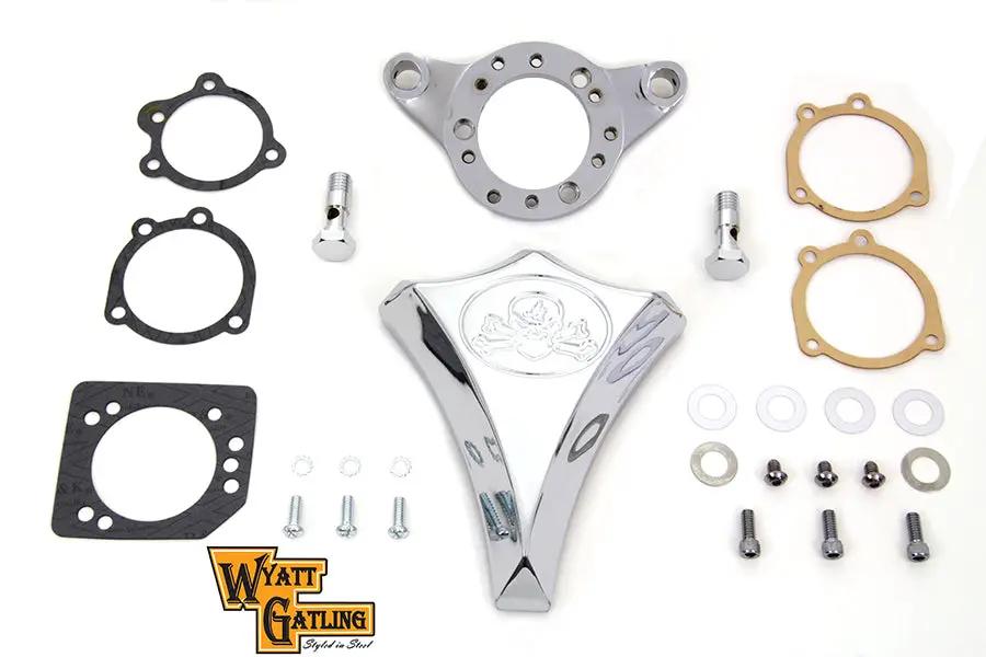 V-Twin Chrome Wyatt Gatling Air Cleaner Assembly for Harley Davidson XL Models by V-Twin