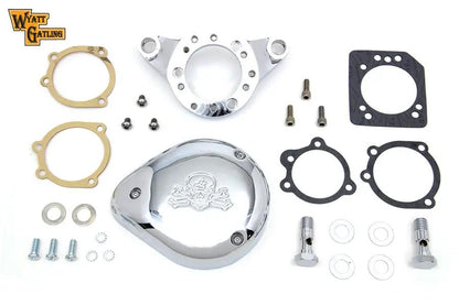 V-Twin Chrome Wyatt Gatling Air Cleaner Assembly for Harley Davidson XL 1991-2000 by V-Twin