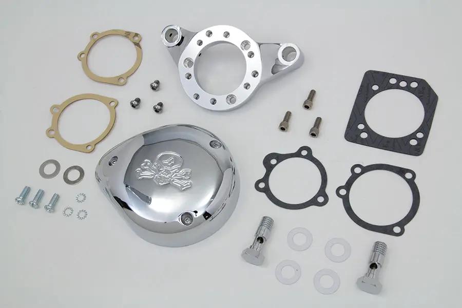 V-Twin Chrome Wyatt Gatling Air Cleaner Assembly for Harley Davidson XL 1991-2000 by V-Twin