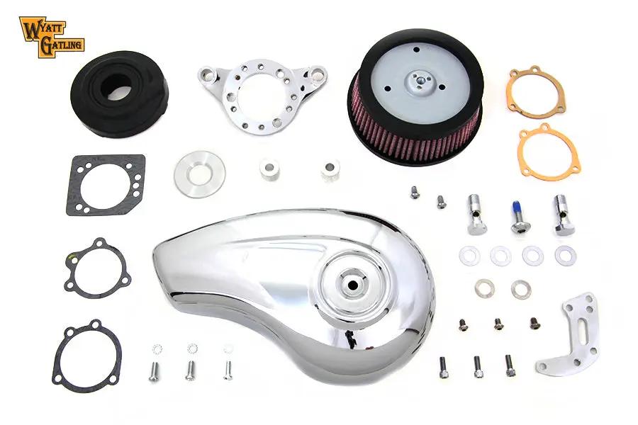 V-Twin Chrome Wyatt Gatling Air Cleaner Assembly for Harley Davidson XL 1991-2000 by V-Twin