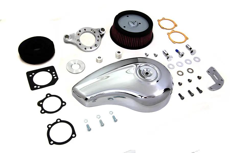 V-Twin Chrome Wyatt Gatling Air Cleaner Assembly for Harley Davidson XL 1991-2000 by V-Twin