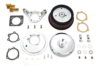 V-Twin Chrome Wyatt Gatling Air Cleaner Assembly for Harley Davidson XL 1991-2000 by V-Twin