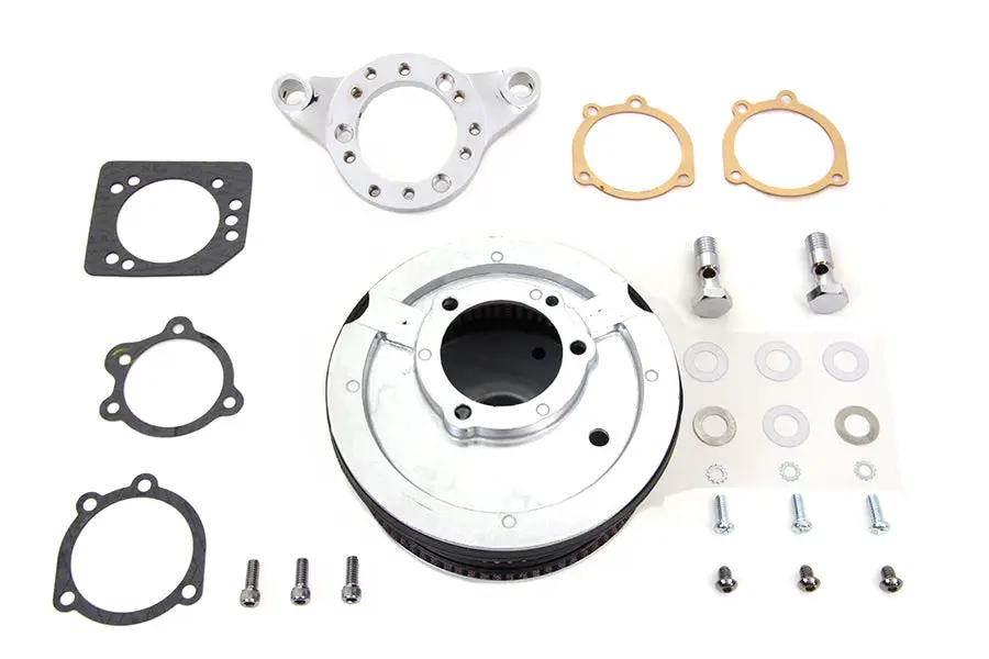 V-Twin Chrome Wyatt Gatling Air Cleaner Assembly for Harley Davidson XL 1991-2000 by V-Twin