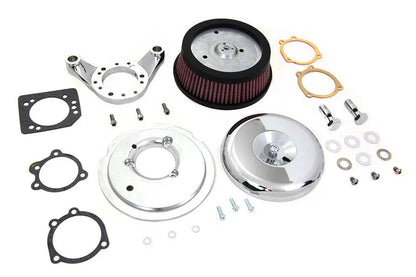 V-Twin Chrome Wyatt Gatling Air Cleaner Assembly for Harley Davidson XL 1991-2000 by V-Twin
