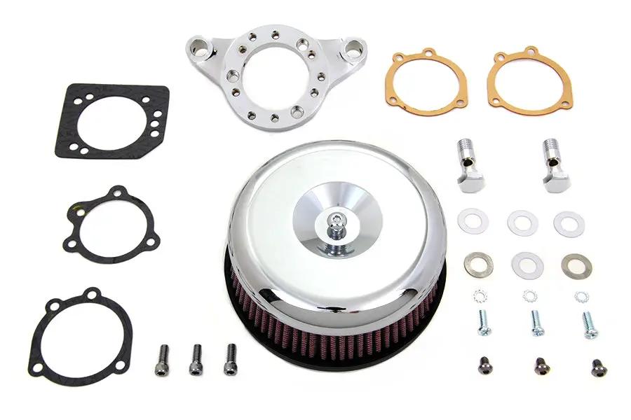 V-Twin Chrome Wyatt Gatling Air Cleaner Assembly for Harley Davidson XL 1991-2000 by V-Twin