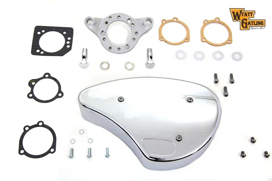 V-Twin Chrome Wyatt Gatling Air Cleaner Assembly for Harley Davidson XL 1991-2000 by V-Twin