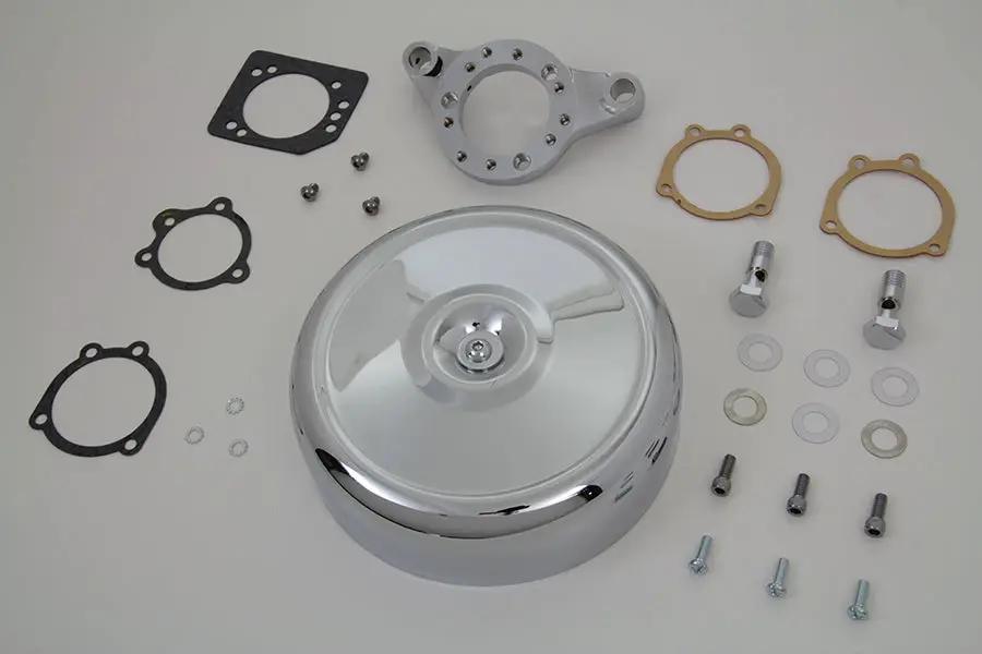 V-Twin Chrome Wyatt Gatling Air Cleaner Assembly for Harley Davidson XL 1991-2000 by V-Twin