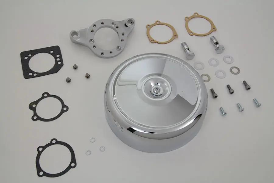 V-Twin Chrome Wyatt Gatling Air Cleaner Assembly for Harley Davidson XL 1991-2000 by V-Twin