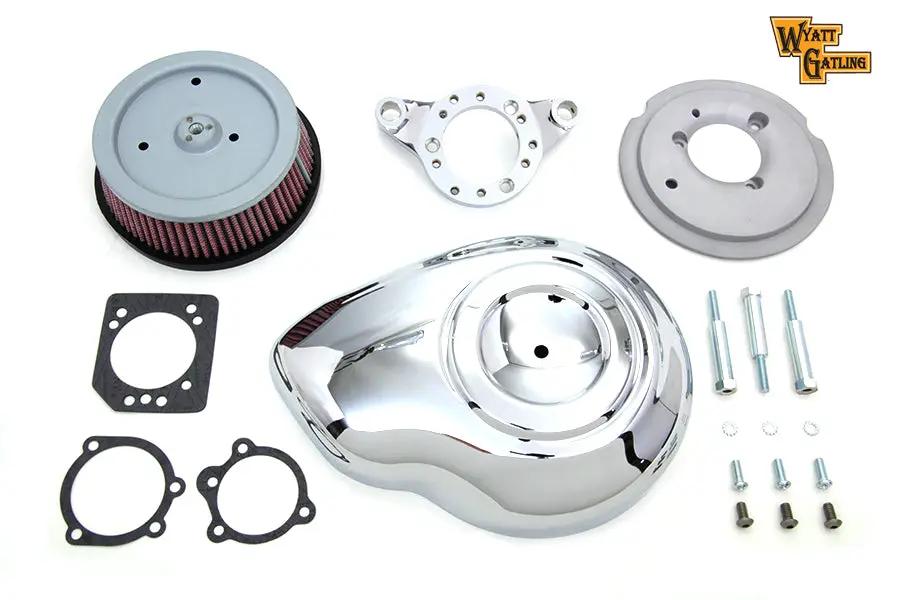 V-Twin Chrome Wyatt Gatling Air Cleaner Assembly for Harley Davidson XL 1991-2000 by V-Twin