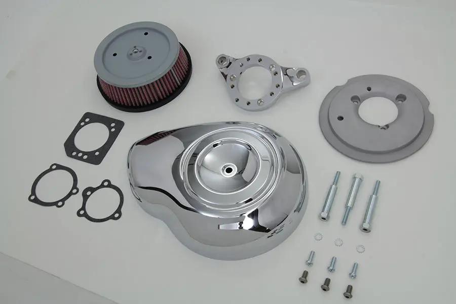 V-Twin Chrome Wyatt Gatling Air Cleaner Assembly for Harley Davidson XL 1991-2000 by V-Twin