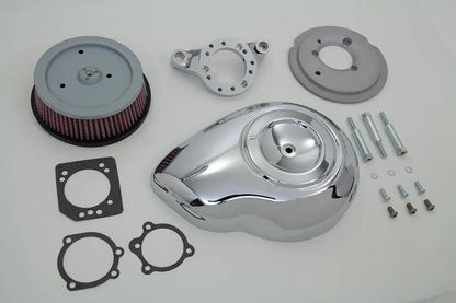 V-Twin Chrome Wyatt Gatling Air Cleaner Assembly for Harley Davidson XL 1991-2000 by V-Twin