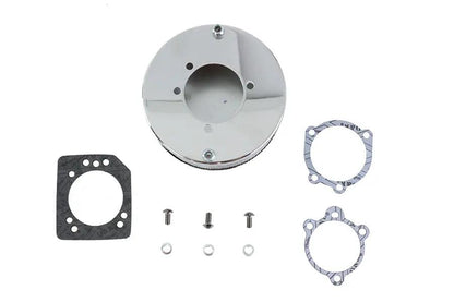 Wyatt Gatling Round Chrome Air Cleaner for Harley Davidson FL 1972-1981 by Wyatt Gatling