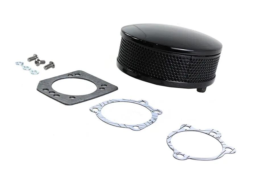 Wyatt Gatling Part 16415AB Round Air Cleaner for Harley Davidson FL – Chrome Finish by Wyatt Gatling
