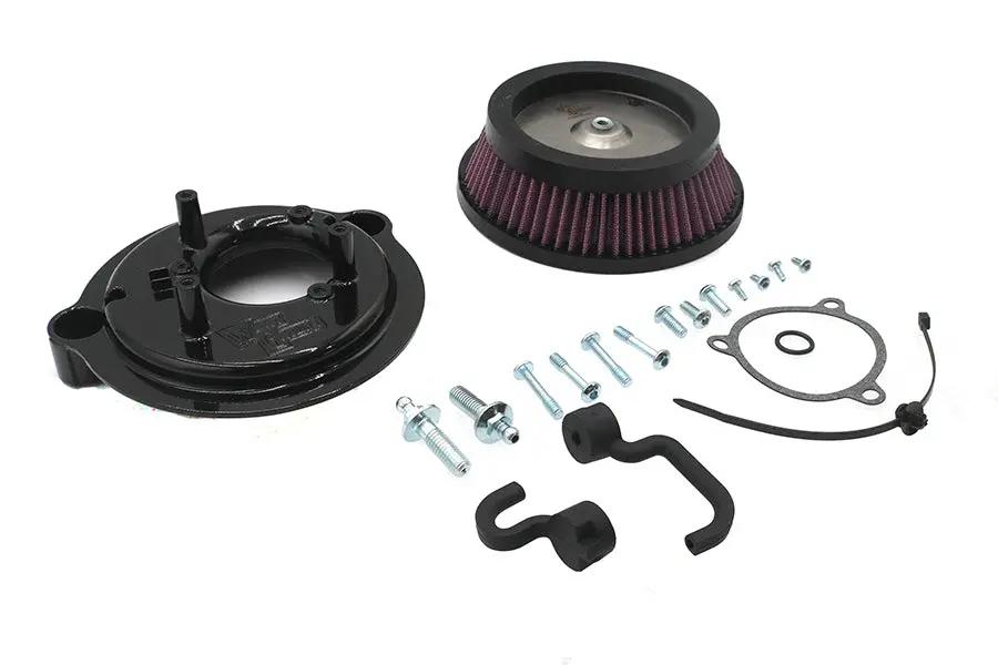 V-Twin Performance Round High Flow Air Cleaner Kit for Harley Davidson FLHR and FLHT Models by V-Twin