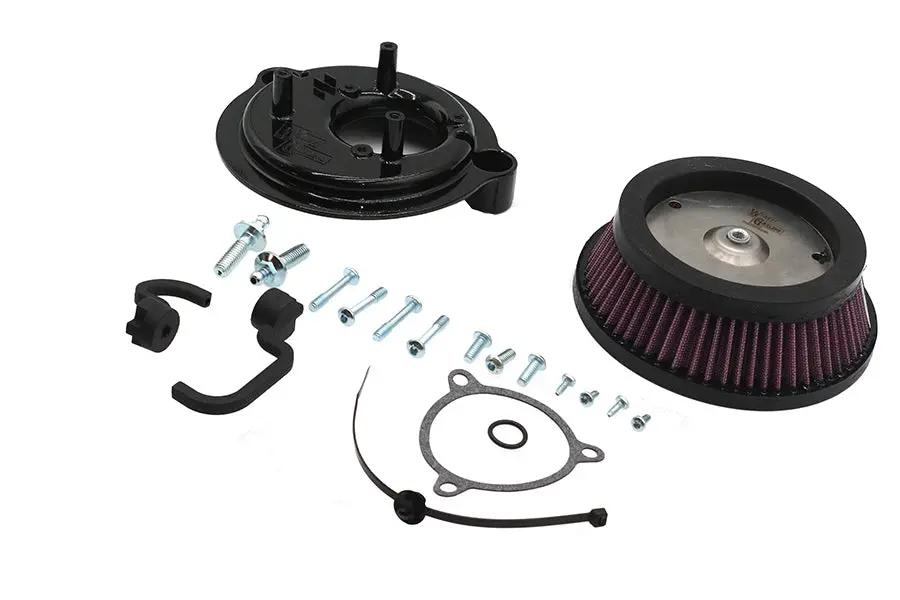 V-Twin Performance Round High Flow Air Cleaner Kit for Harley Davidson FLHR and FLHT Models by V-Twin