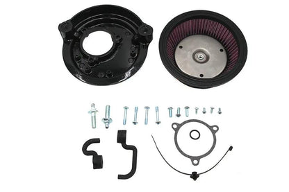 V-Twin Performance Round High Flow Air Cleaner Kit for Harley Davidson FLHR and FLHT Models by V-Twin