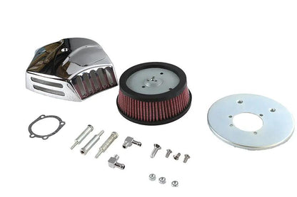 Wyatt Gatling V-Force Air Cleaner Kit Chrome Billet for Harley Davidson FXST by Wyatt Gatling