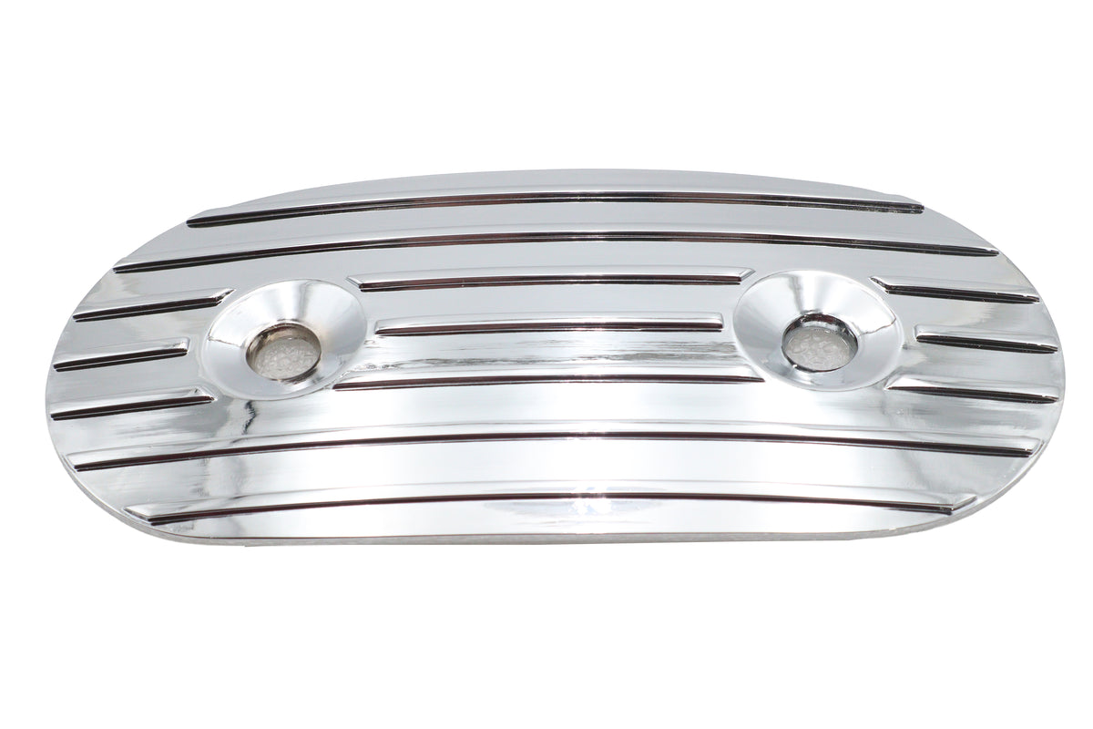 V-Twin 63967C Chrome Oval Air Cleaner Insert for Harley-Davidson XLH
