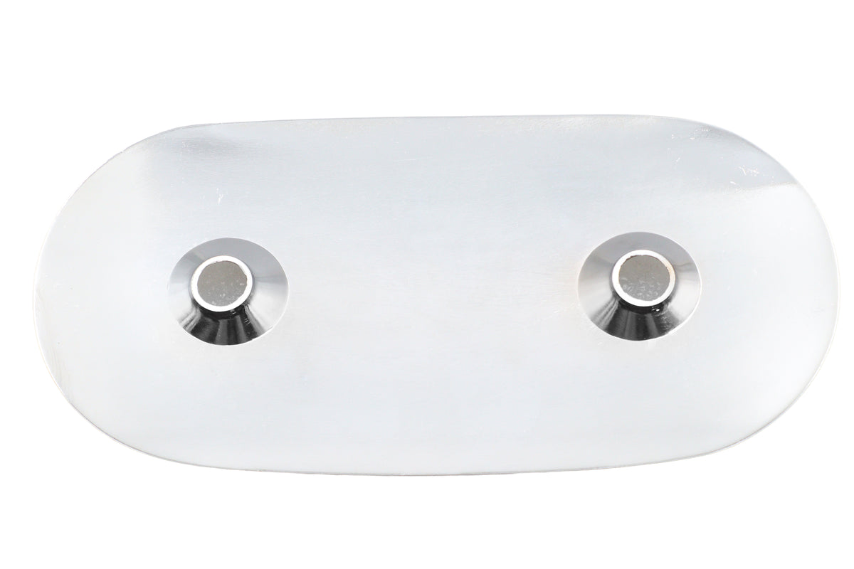 V-Twin 63967C Chrome Oval Air Cleaner Insert for Harley-Davidson XLH