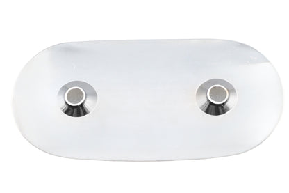 V-Twin 63967C Chrome Oval Air Cleaner Insert for Harley-Davidson XLH