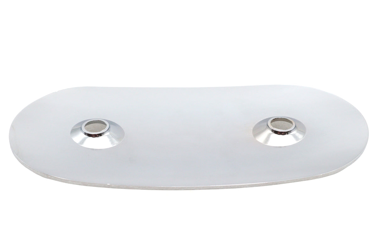 V-Twin 63967C Chrome Oval Air Cleaner Insert for Harley-Davidson XLH