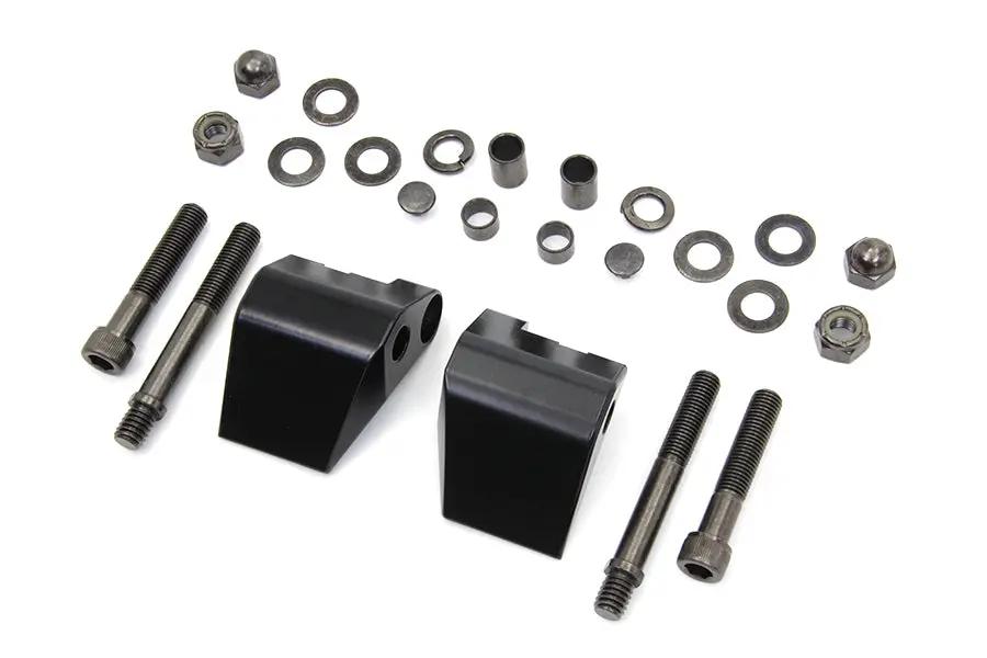 Wyatt Gatling Part 76499B Black Mirror Mount Block for Harley Davidson by Wyatt Gatling