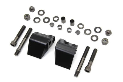 Wyatt Gatling Part 76499B Black Mirror Mount Block for Harley Davidson by Wyatt Gatling