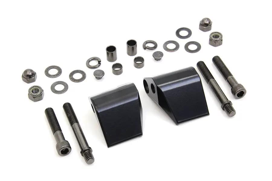 Wyatt Gatling Part 76499B Black Mirror Mount Block for Harley Davidson by Wyatt Gatling