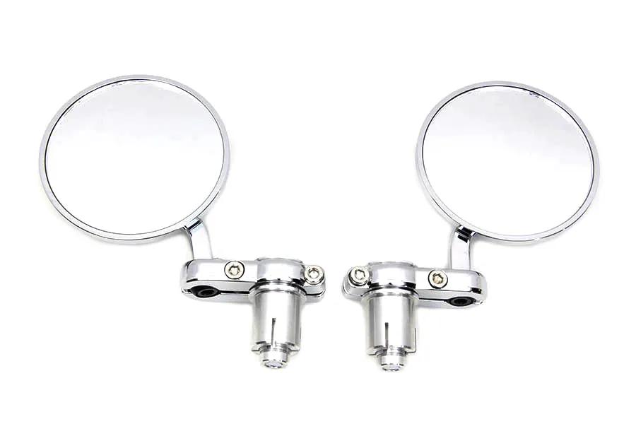 Wyatt Gatling Cafe Style Mirror Set Chrome - Part No. 270003 by Wyatt Gatling