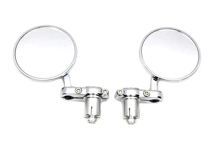 Wyatt Gatling Cafe Style Mirror Set Chrome - Part No. 270003 by Wyatt Gatling