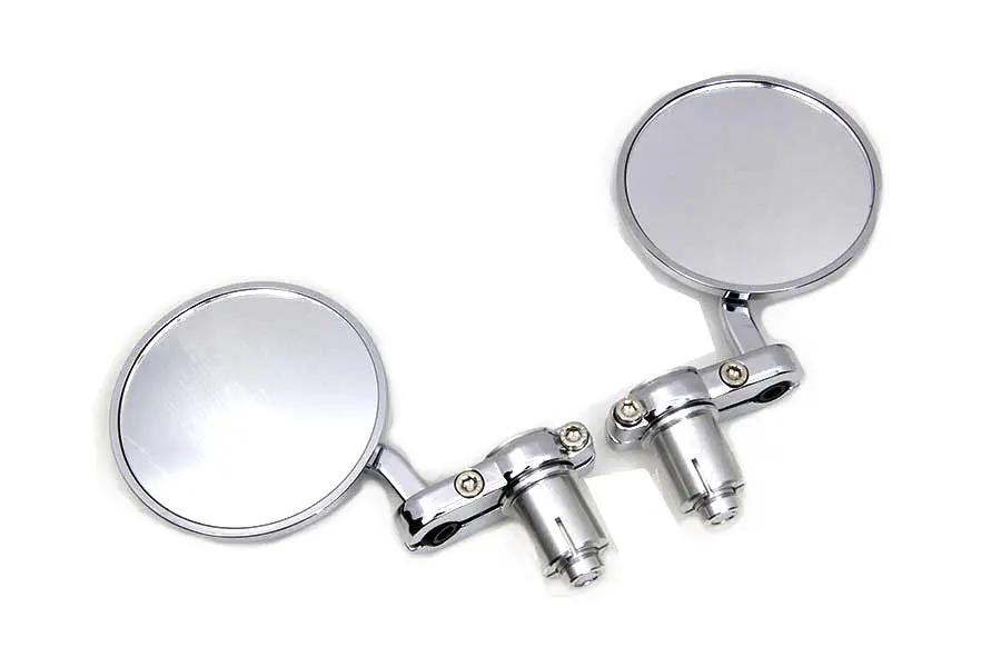 Wyatt Gatling Cafe Style Mirror Set Chrome - Part No. 270003 by Wyatt Gatling