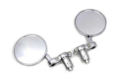 Wyatt Gatling Cafe Style Mirror Set Chrome - Part No. 270003 by Wyatt Gatling
