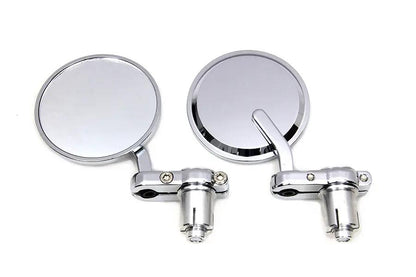 Wyatt Gatling Cafe Style Mirror Set Chrome - Part No. 270003 by Wyatt Gatling