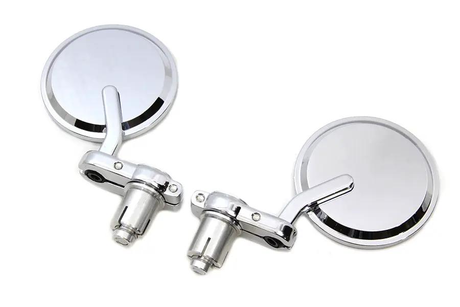 Wyatt Gatling Cafe Style Mirror Set Chrome - Part No. 270003 by Wyatt Gatling