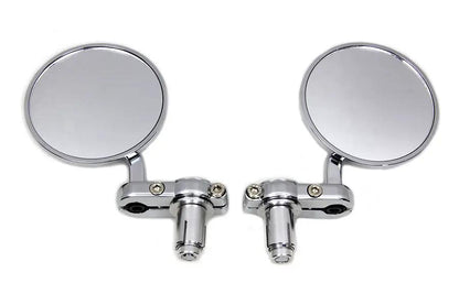 Wyatt Gatling Cafe Style Chrome Mirror Set with Adjustable Hardware - Part 270005 by Wyatt Gatling