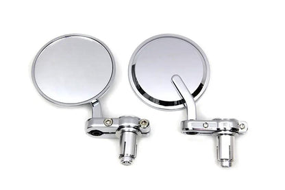 Wyatt Gatling Cafe Style Chrome Mirror Set with Adjustable Hardware - Part 270005 by Wyatt Gatling