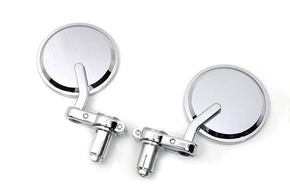 Wyatt Gatling Cafe Style Chrome Mirror Set with Adjustable Hardware - Part 270005 by Wyatt Gatling