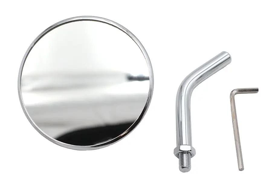 Wyatt Gatling 3 Inch Round Mini Mirror Top Triple Tree Mount Chrome (Part #78960C) by Wyatt Gatling