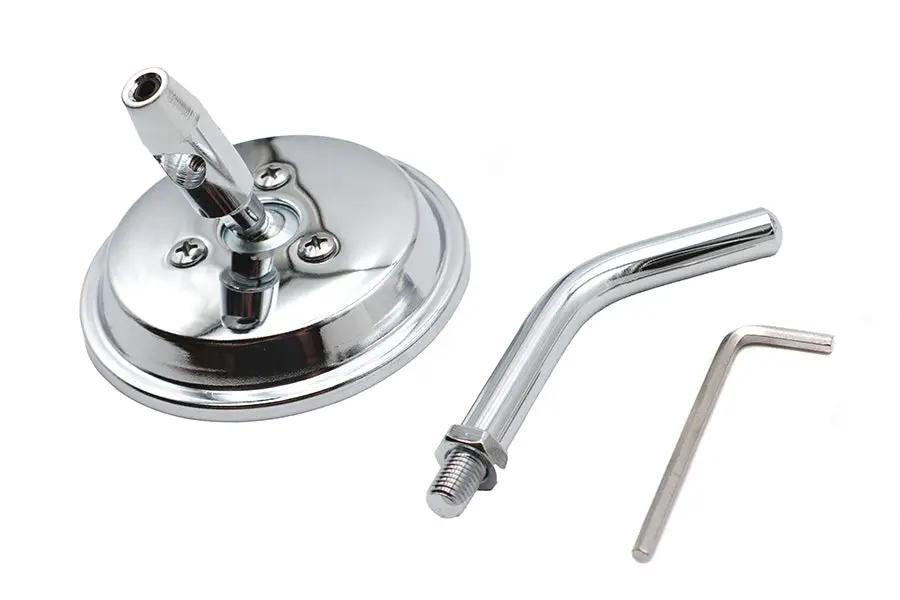 Wyatt Gatling 3 Inch Round Mini Mirror Top Triple Tree Mount Chrome (Part #78960C) by Wyatt Gatling